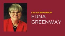 A photo of Edna Greenway with 