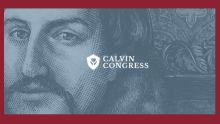 Calvin Congress with image of John Calvin