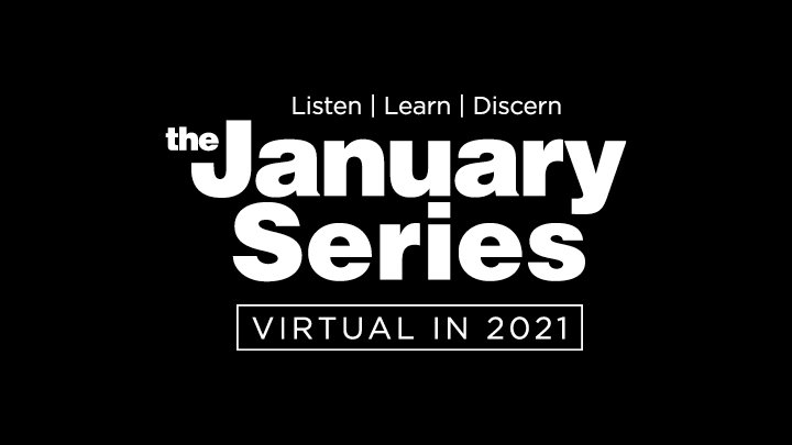 The January Series logo in white text on a black background