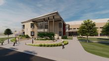 Rendering of the School of Business building at Calvin University