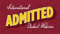 International Admitted Student Webinar