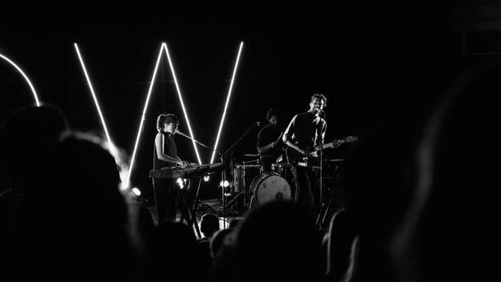 Oh Wonder performing in the Covenant Fine Arts Center
