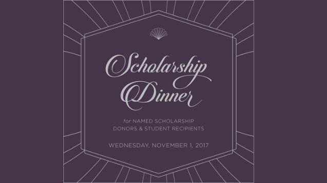 2017 Named Scholarship Dinner