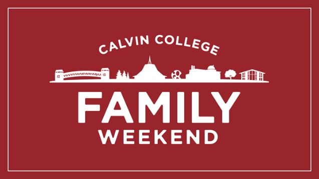 Calvin's official banner for the family weekend