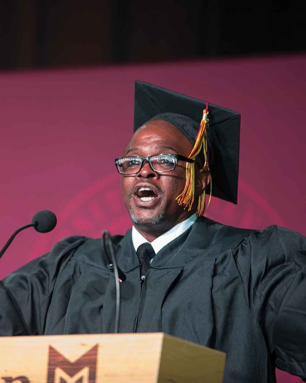 Patrick Campbell is a 2020 graduate of the Calvin Prison Initiative. He was the student speaker at the 2022 Commencement ceremony.