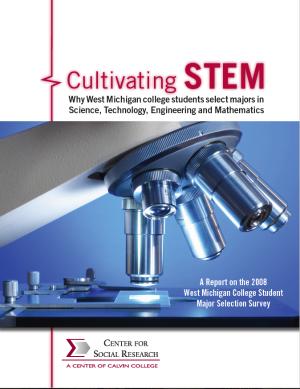 Cultivating STEM cover: microscope photo with text