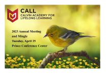 2023 CALL Annual Meeting and Mingle (for CALL members)