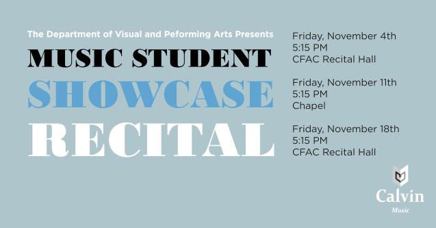 Music Student Showcase Recitals