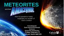 GEO Seminar: Meteorites and their amazing stories
