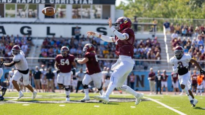 The Calvin University football team played their first Maroon and Gold scrimmage on September 30, 2023.