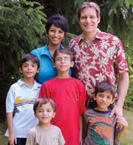 Anne Zaki, with her husband, Naji Umran, and sons, Jonathan, Sebastian, Emmanuel and Alexander.