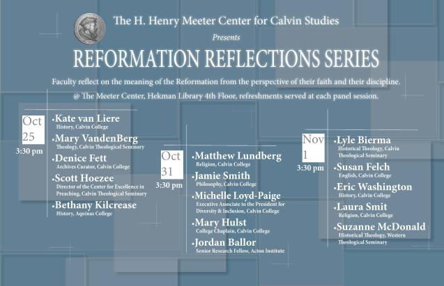 Reformation Reflections Series, Faculty Panel I