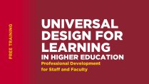Universal Design for Learning event