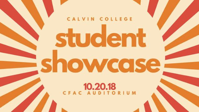 The student showcase flyer