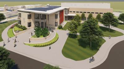 Calvin University School of Business render of building exterior