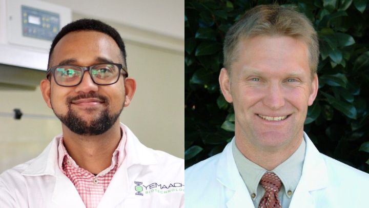 Two headshots of male doctors next to one another.