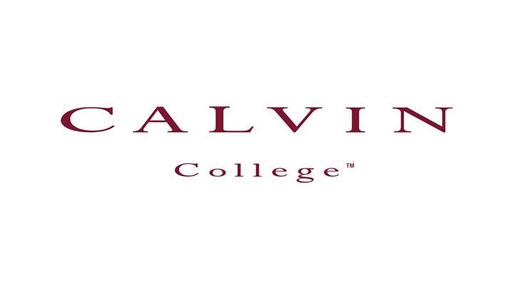 Calvin College's old nameplate