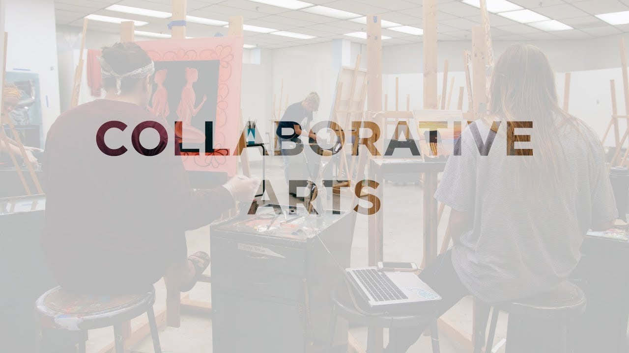 the collaborative arts logo is shown