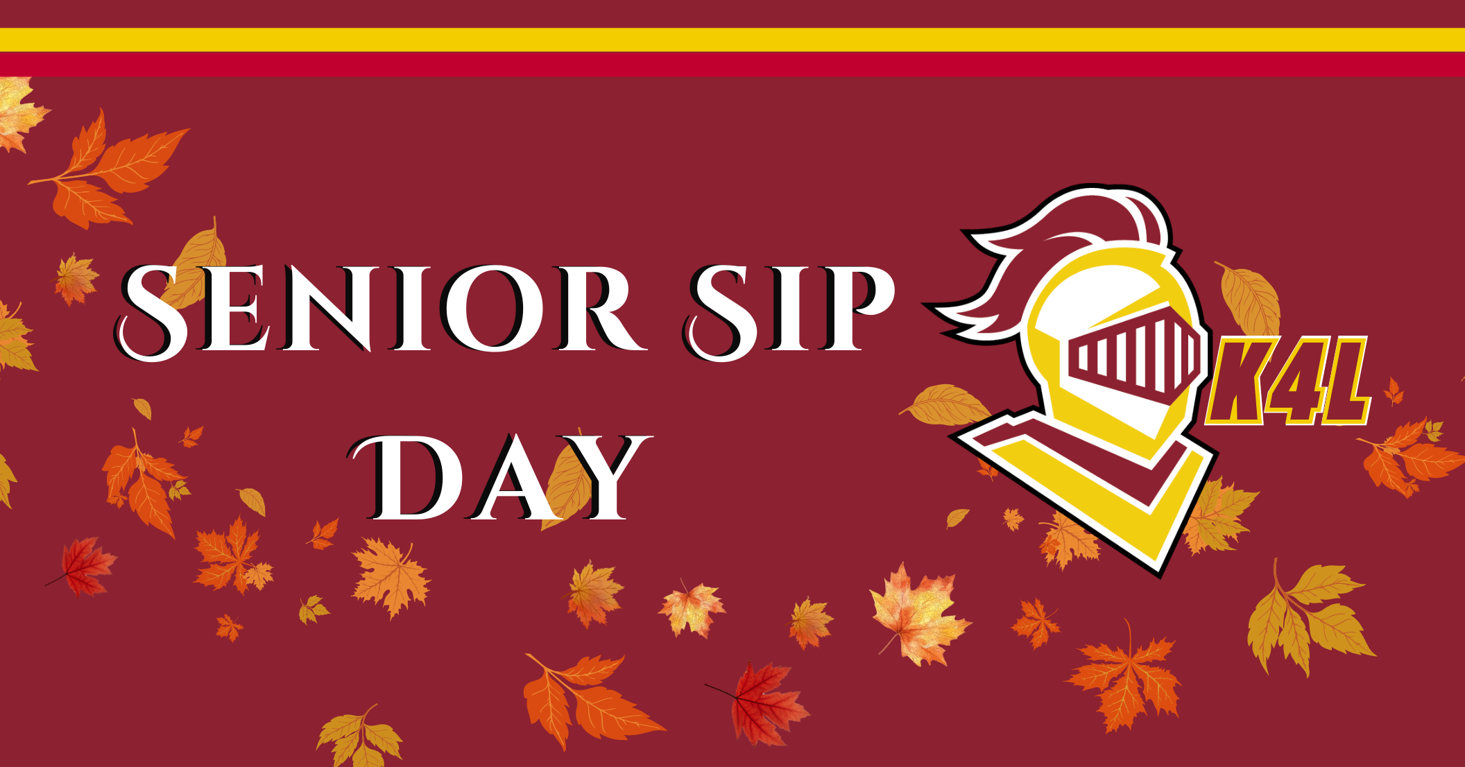 Senior Sip Day calendar header