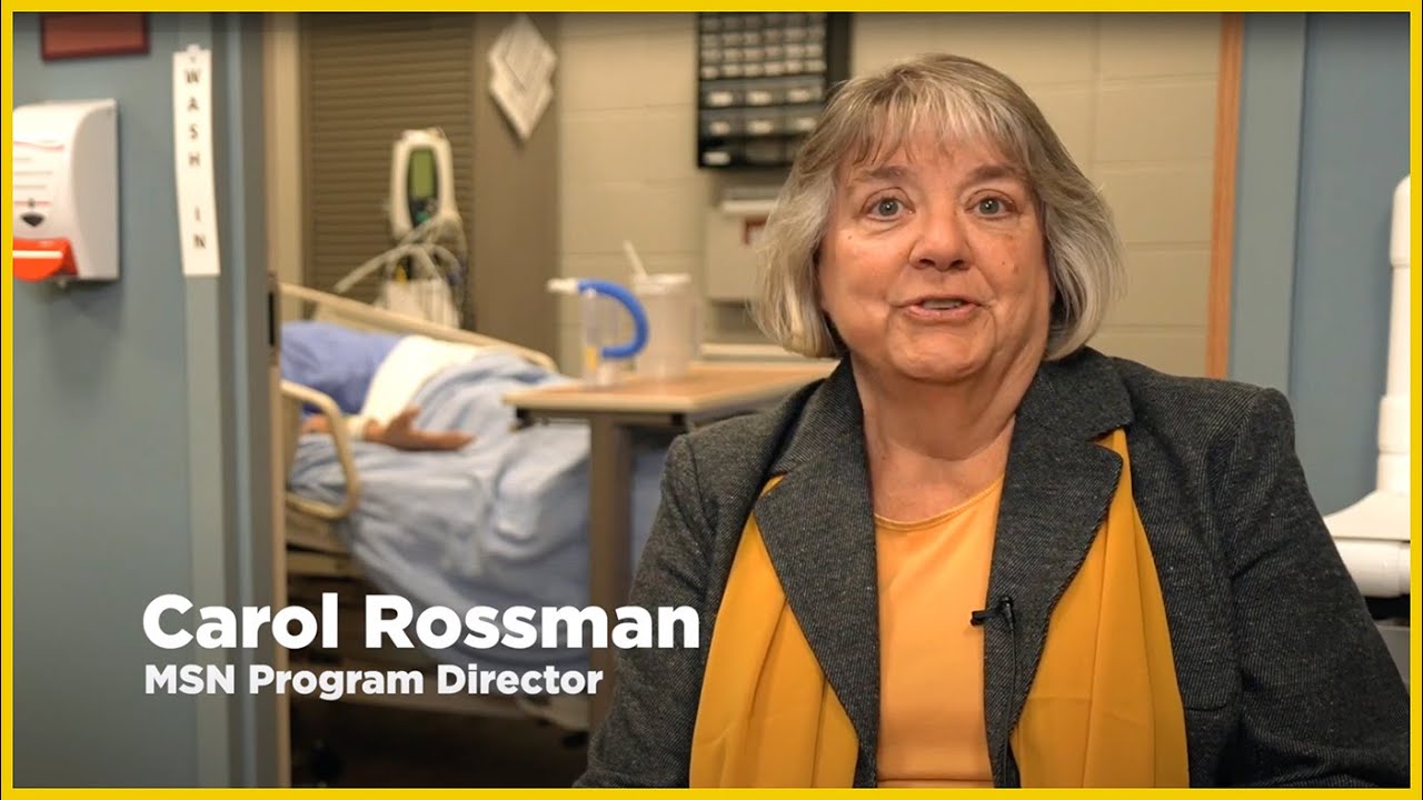 still image from the Masters in Nursing video