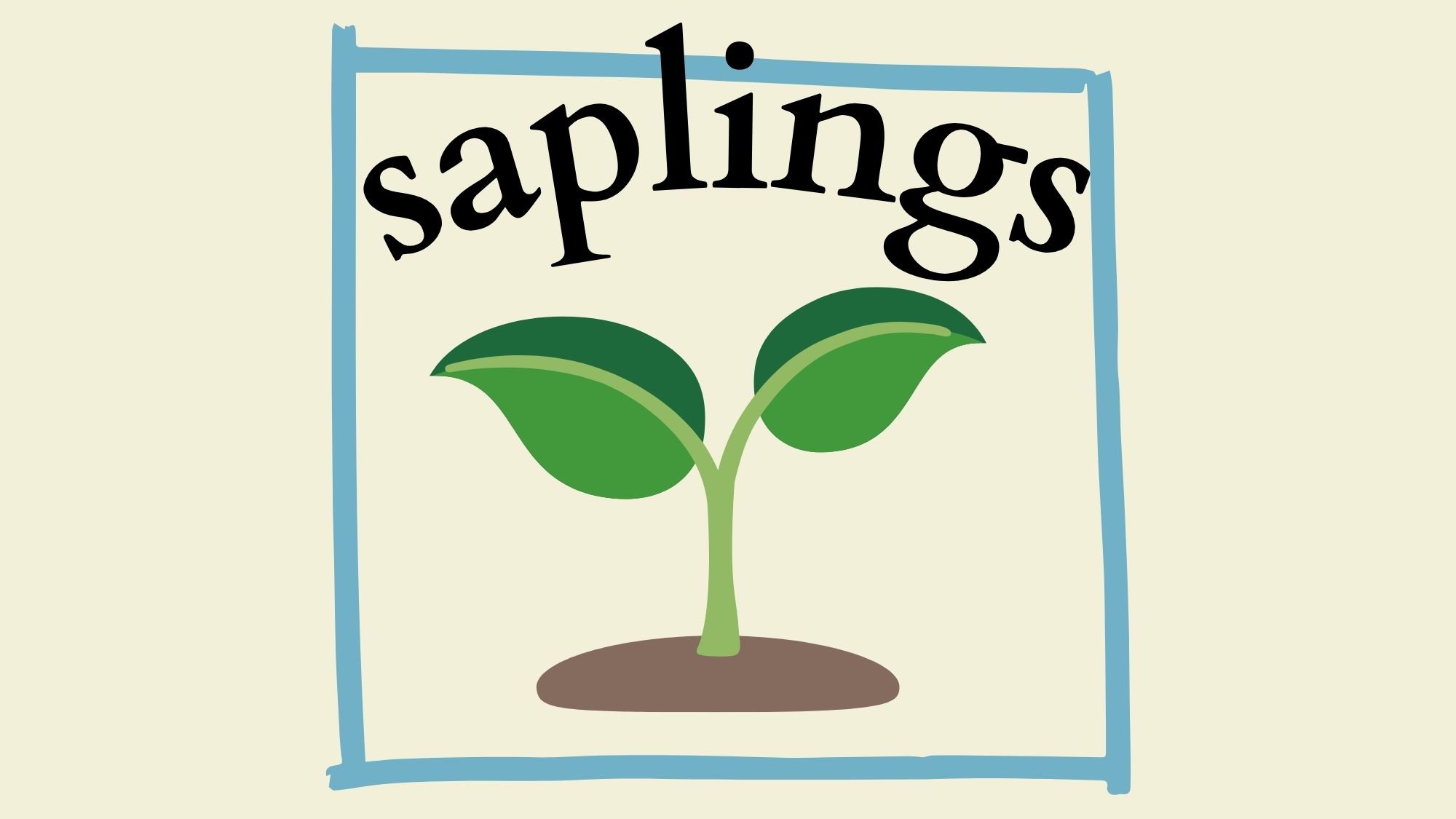 Saplings logo header