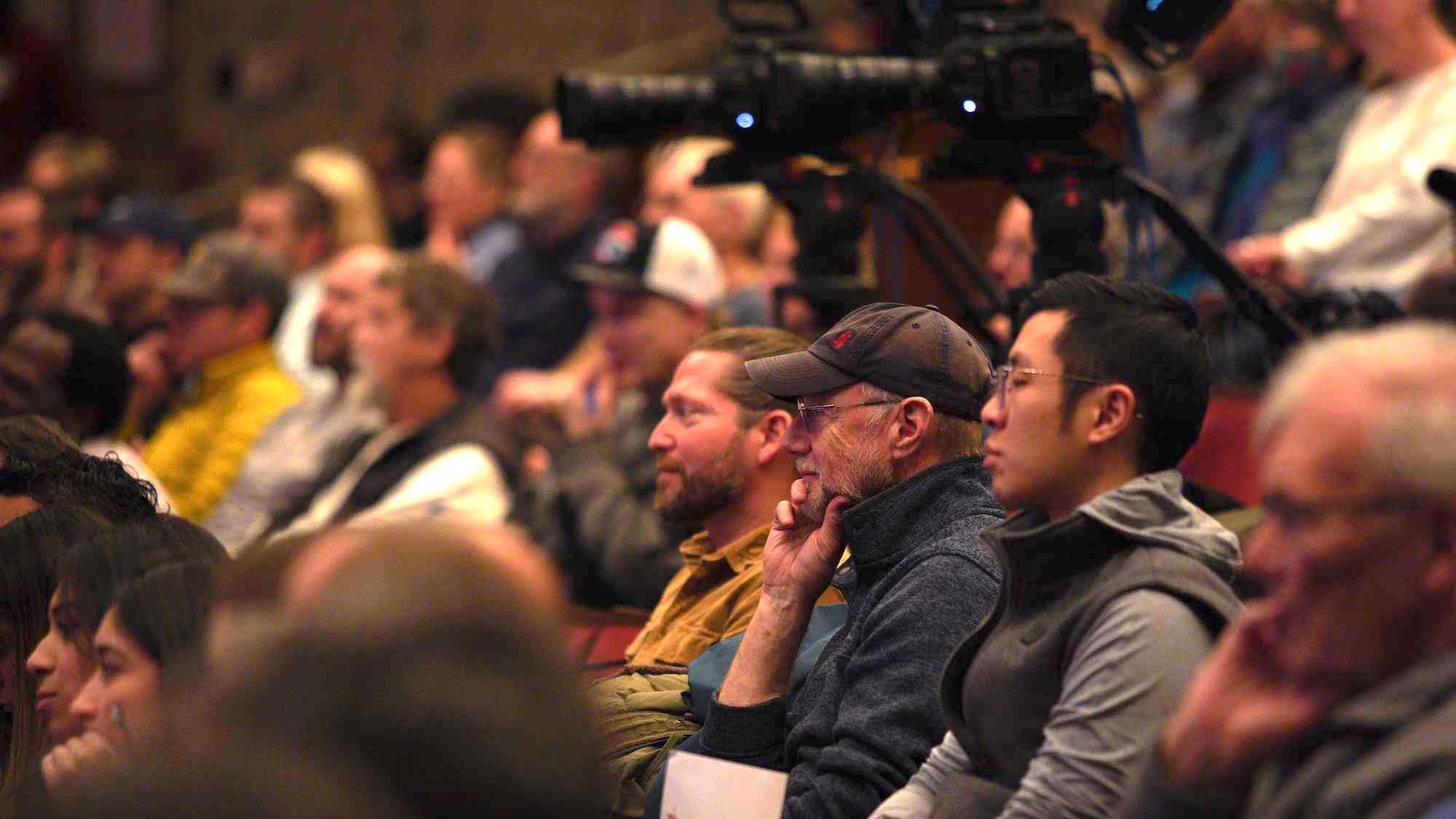 A packed audience at the January Series.