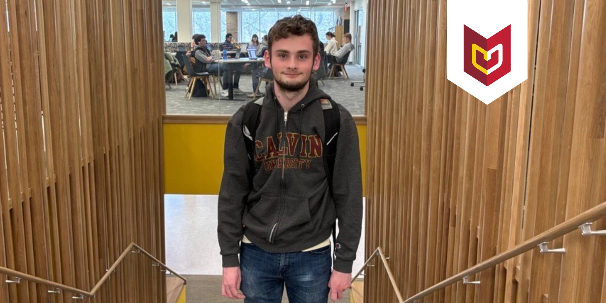Alexander Bierl, a student at Calvin University