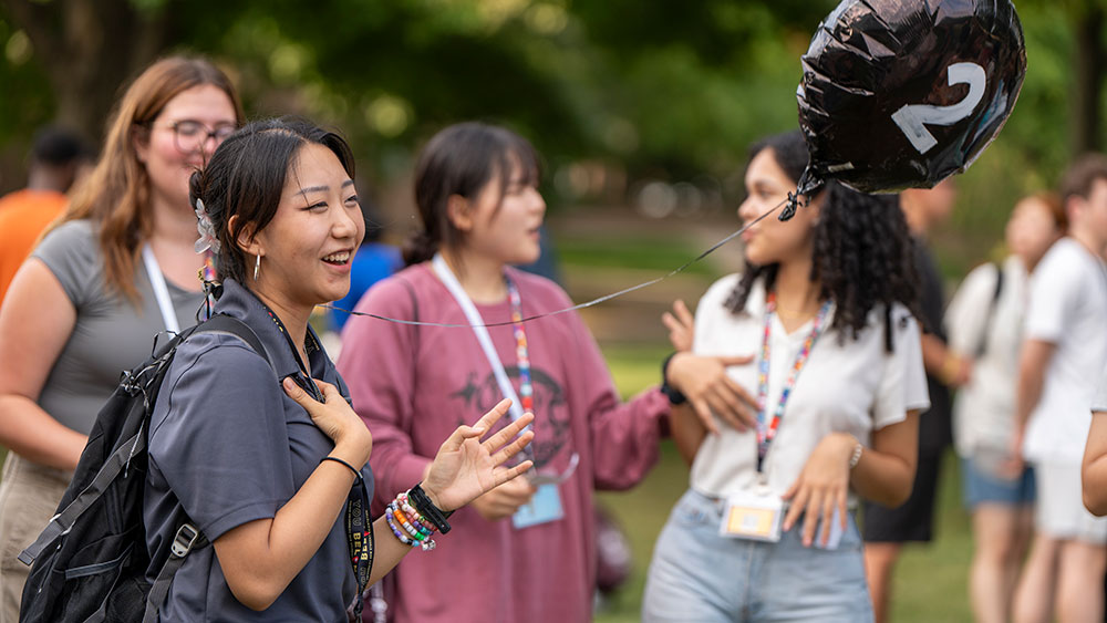 International Calvin University students during International Welcome events