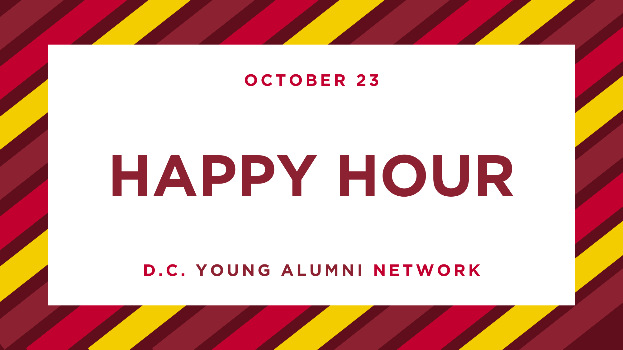 D.C. Young Alumni Network happy hour