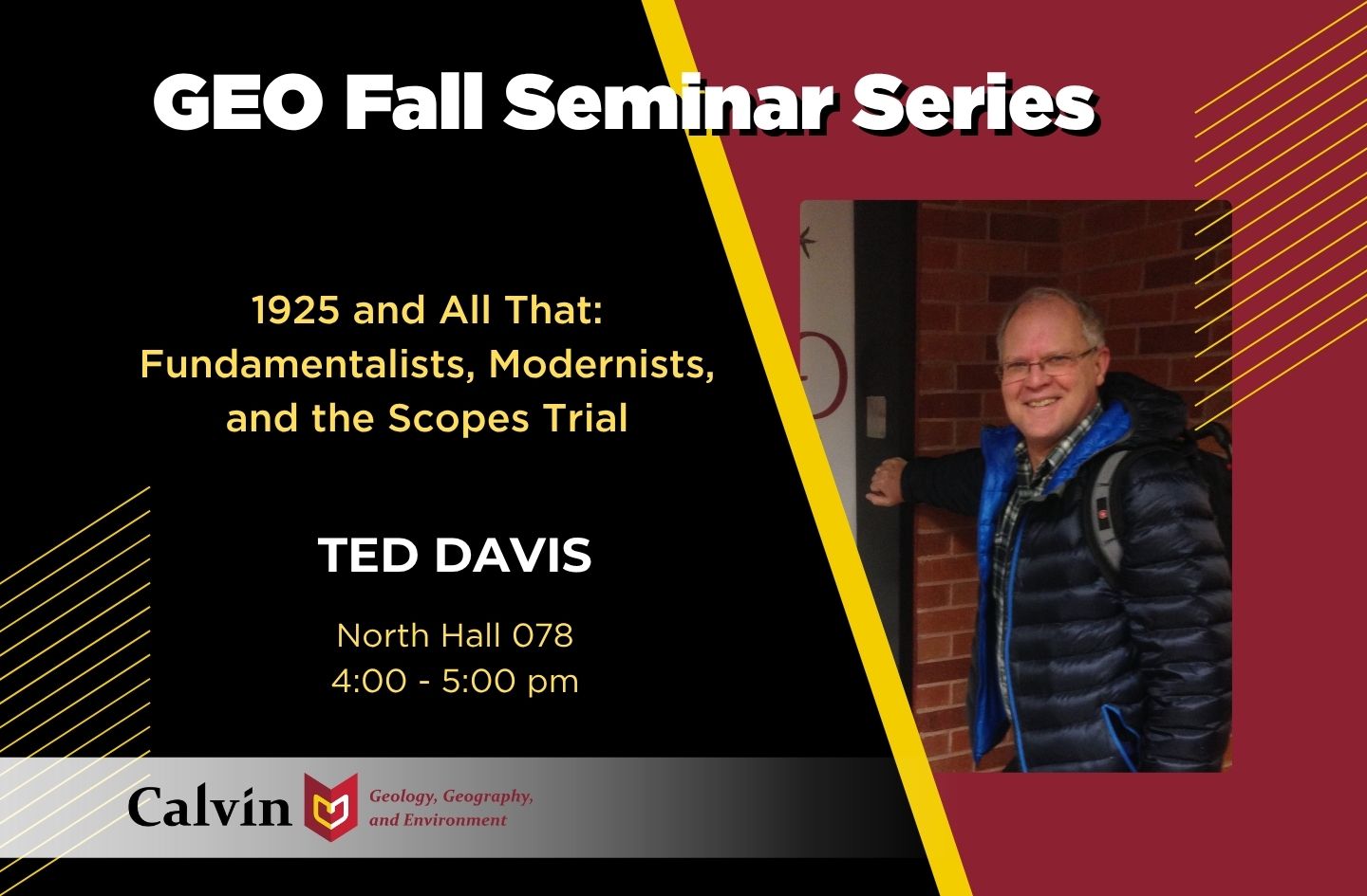 Ted Davis "1925 and All That" Seminar