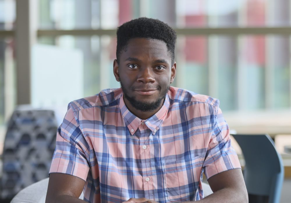 Student looking at the viewer