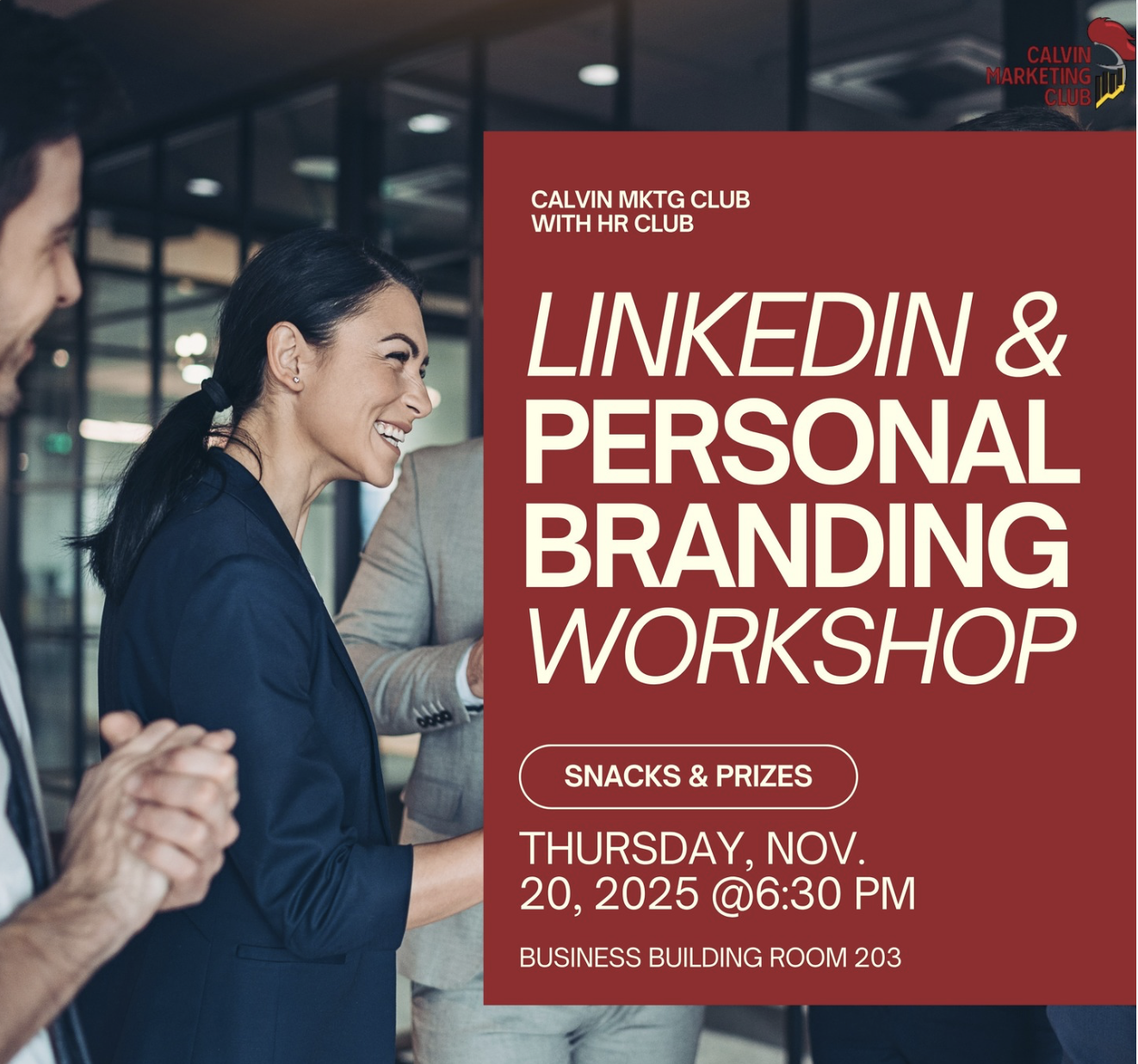 LinkedIn and Personal Branding Workship Flyer