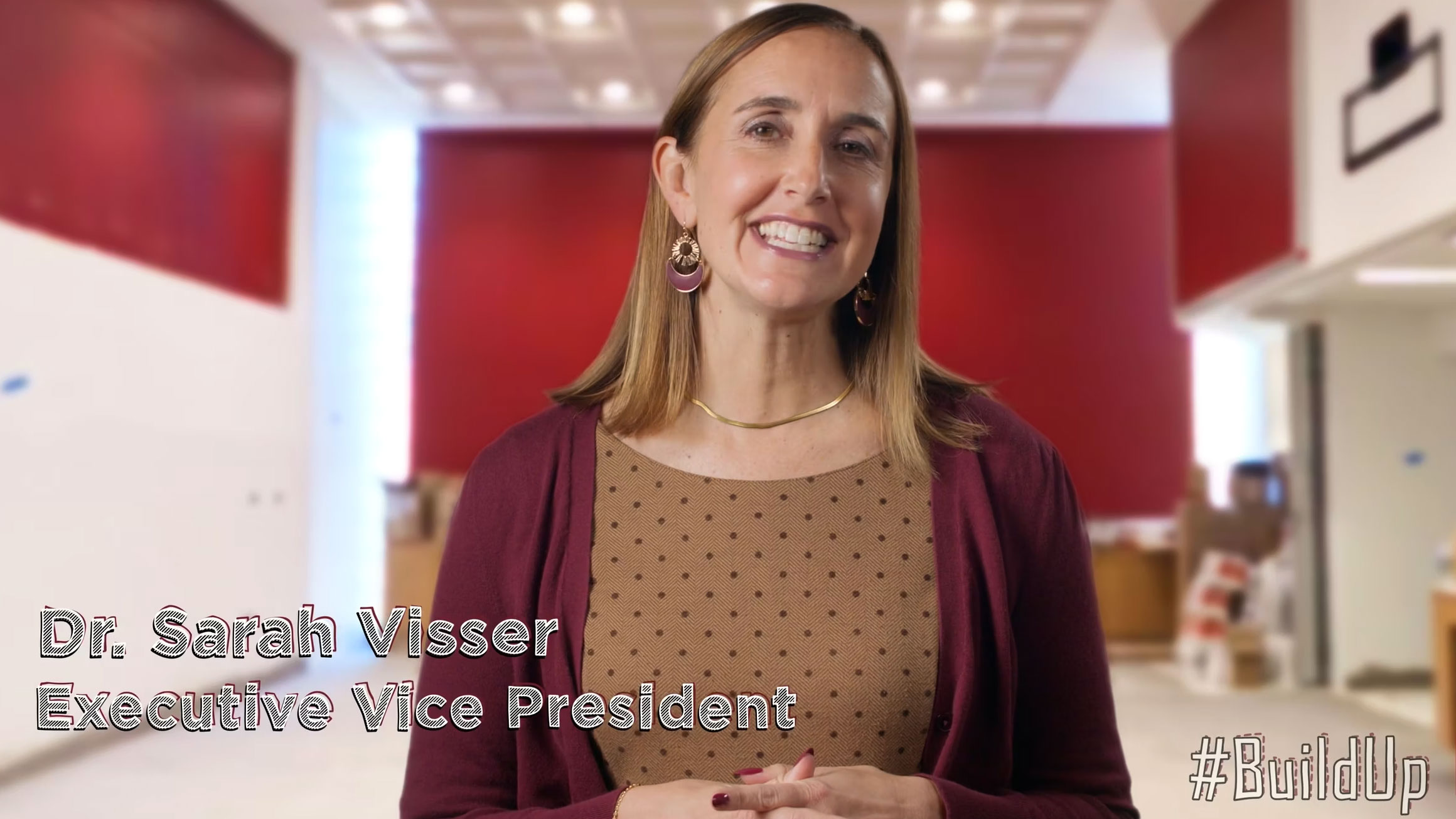 Dr. Sarah Visser introducing Calvin's new Nutritional Lab.