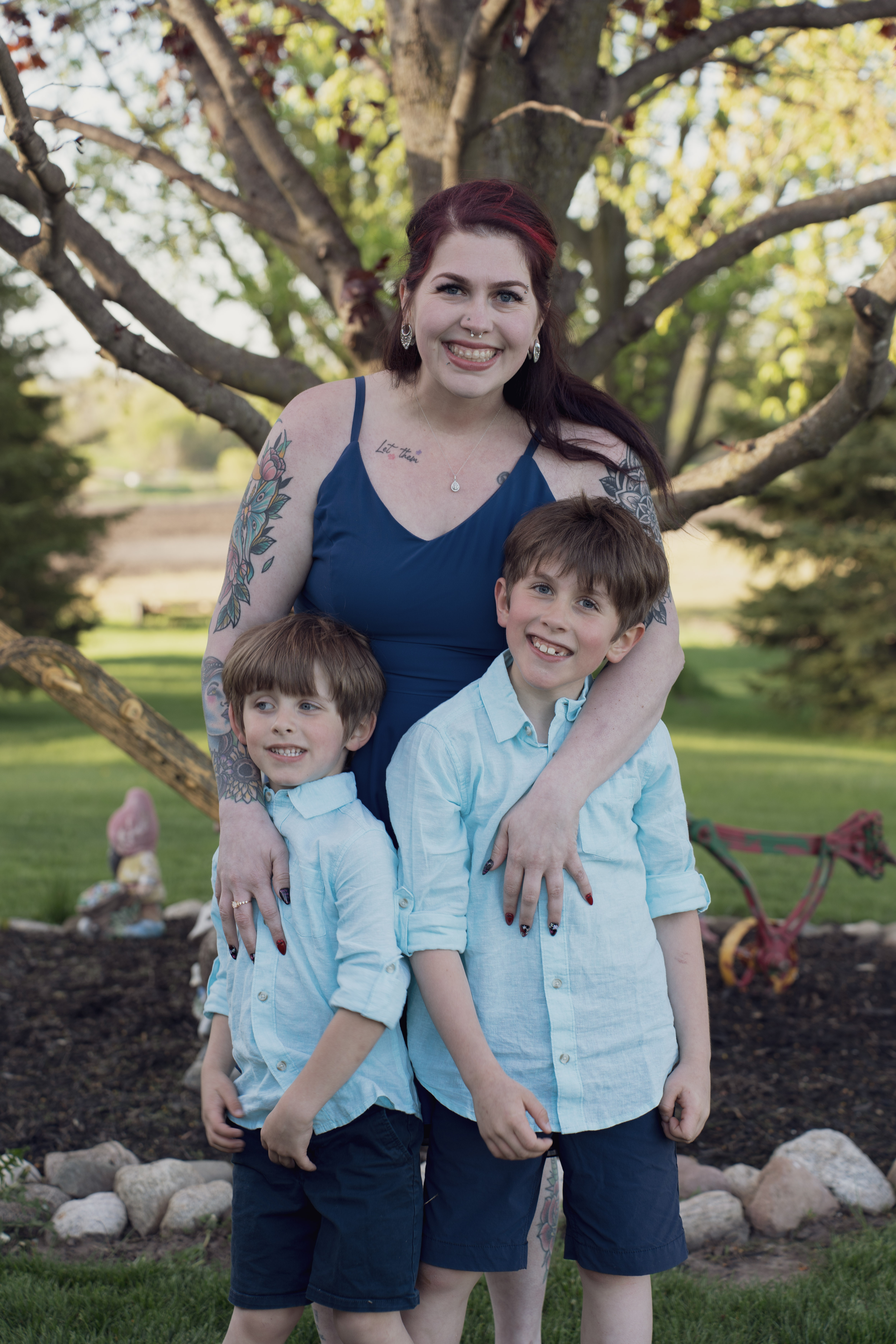 Keesha and two children