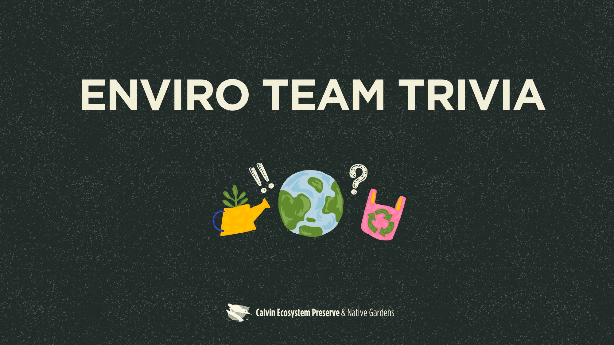 graphic with title and environmental trivia icons