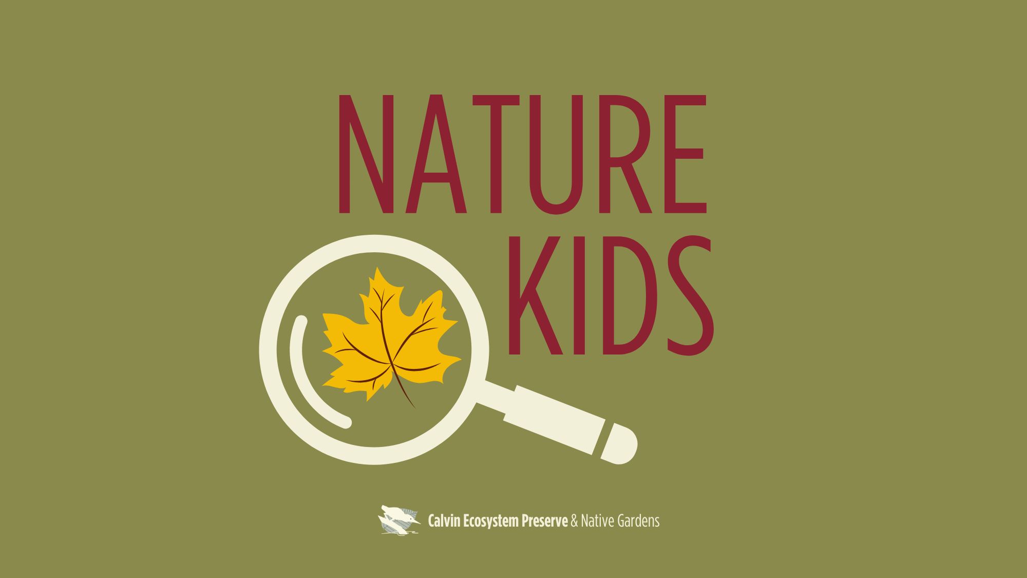 Header picture with title, magnifying glass of maple leaf