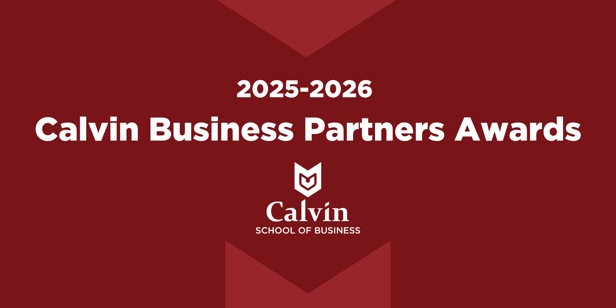 2025-2026 Calvin Business Partners Awards with School of Business logo