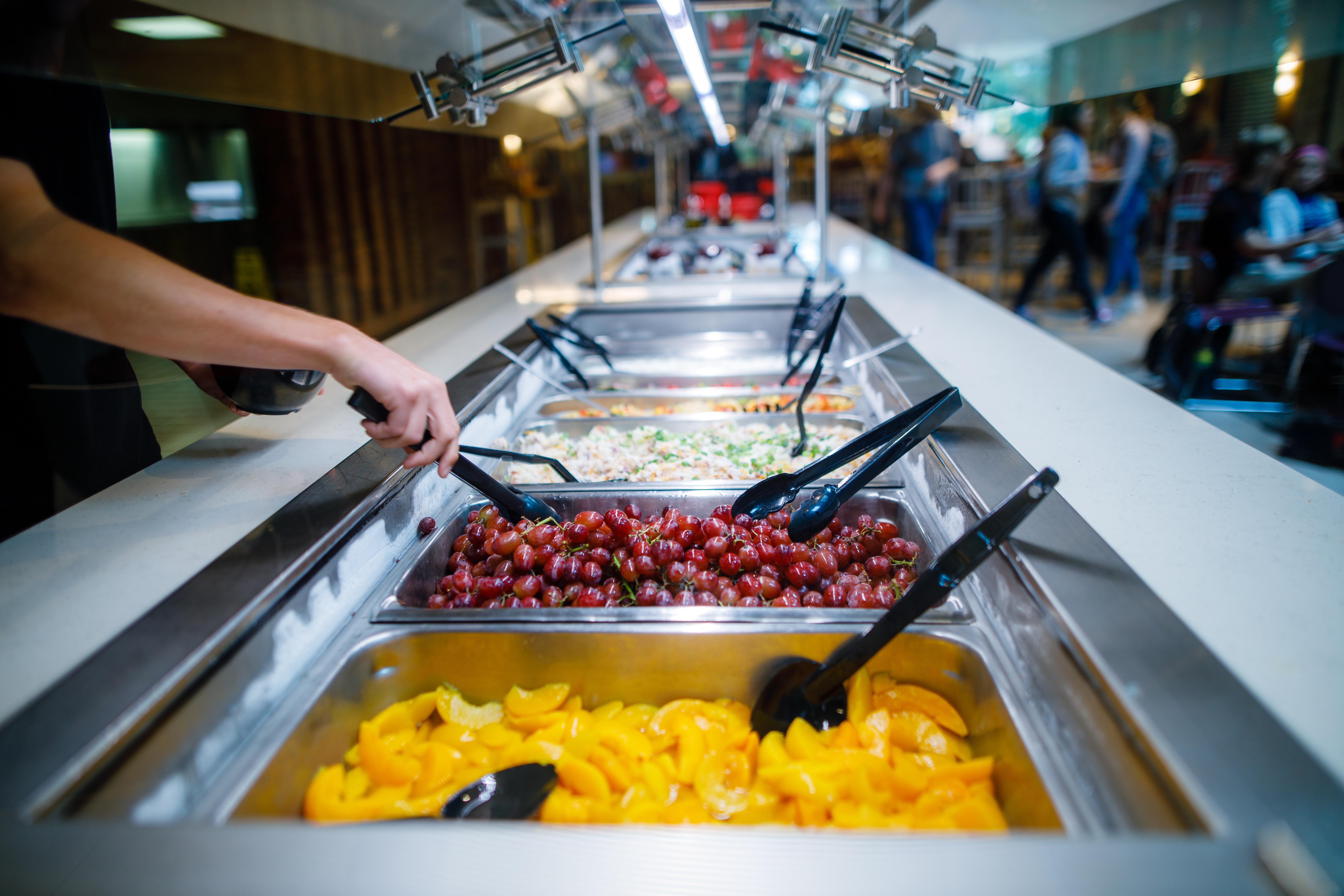 buffet at the Commons Dining Hall at Calvin