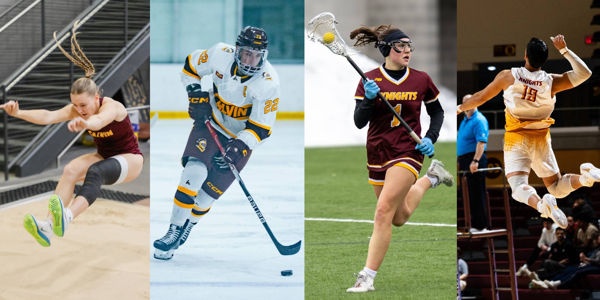 Image of our student athletes from Calvin University competing in sports