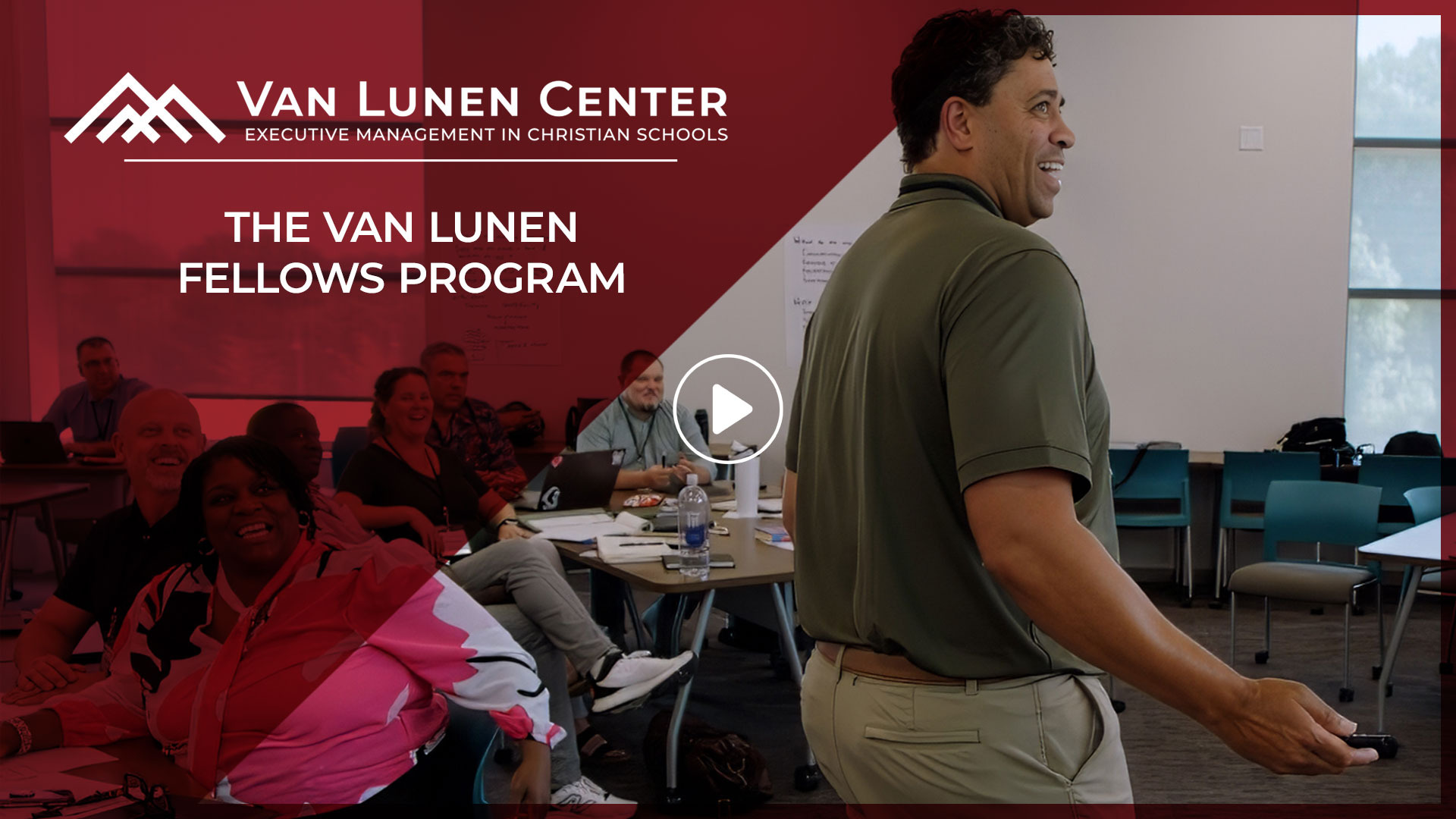 Van Lunen Fellows interact in a classroom at the conference.