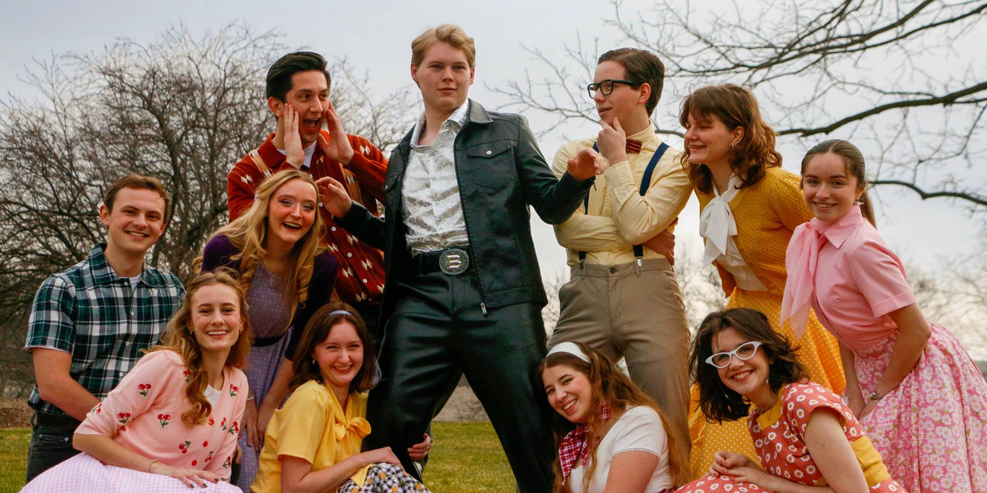 The cast of Bye Bye Birdie at Calvin University