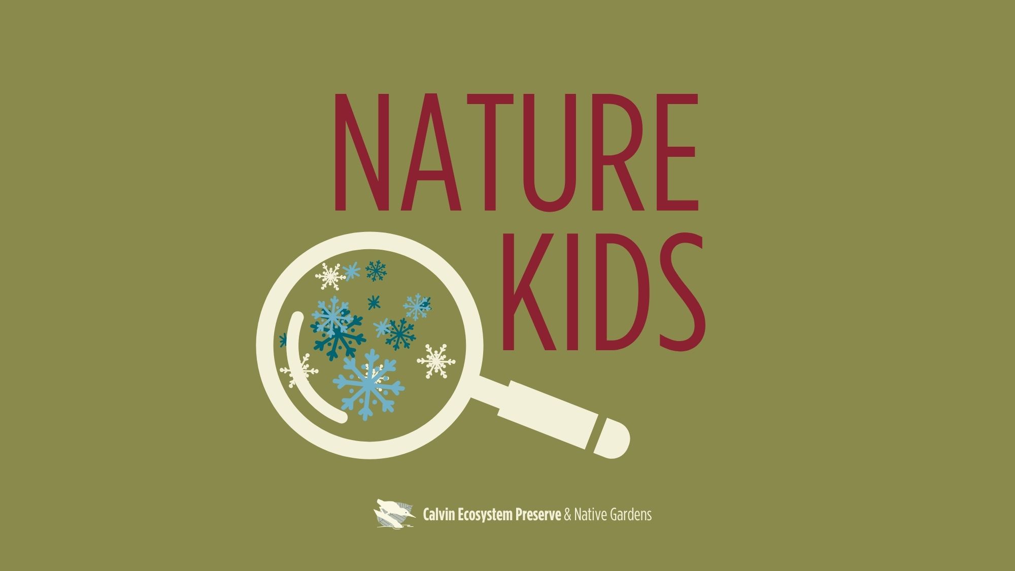 event header with title, snow flakes in magnifying glass