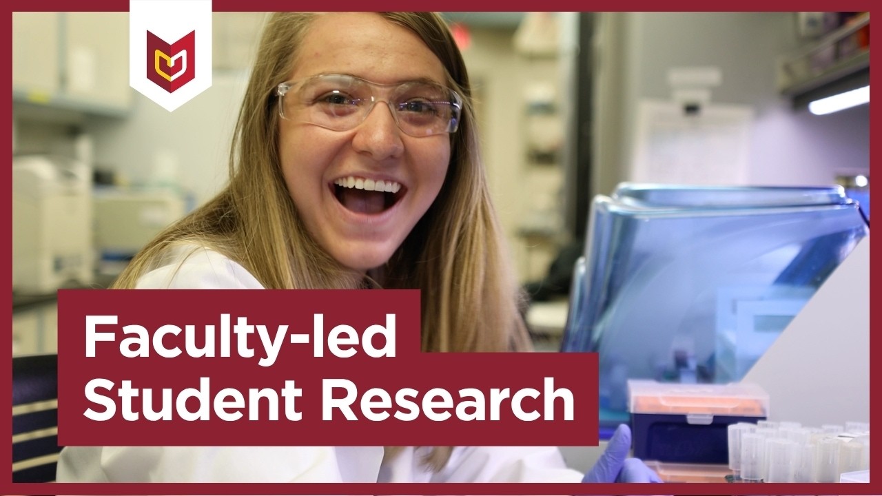 Scientist in a lab Faculty-led Student Research thumbnail