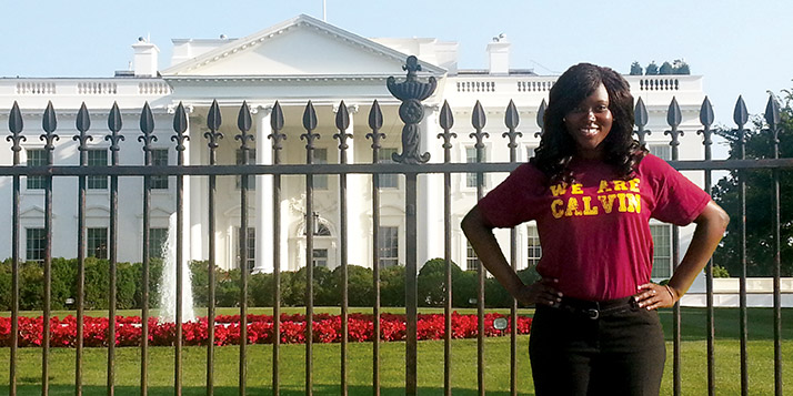 Mercy Anguah is interning in Washington D.C.