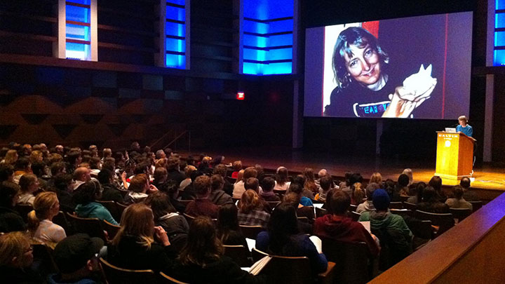 Carol J. Adams delivers the 2011 Animals and the Kingdom of God Lecture, "Anthropomorphism: The Christian Double Standard."