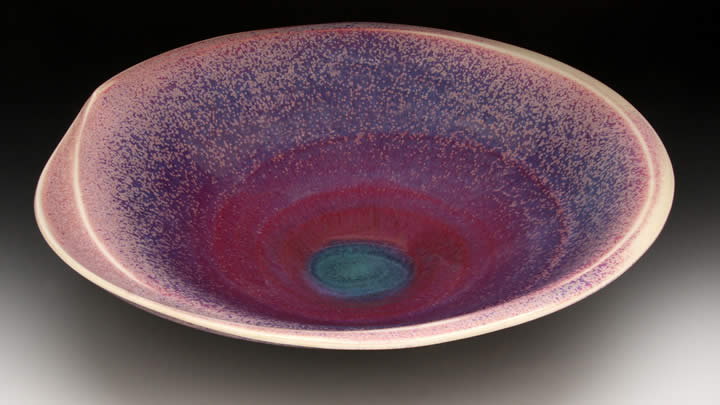 Anna Greidanus's ceramic bowl is the centerpiece in a national ad campaign for Geil Kilns.