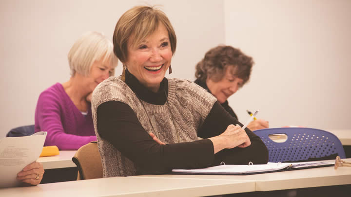 Students enjoy a Victorian Literature CALL course taught by English Professor Jennifer Holberg.