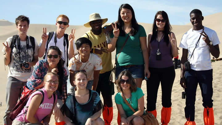 Students on Calvin's semester program in China in Fall 2012.