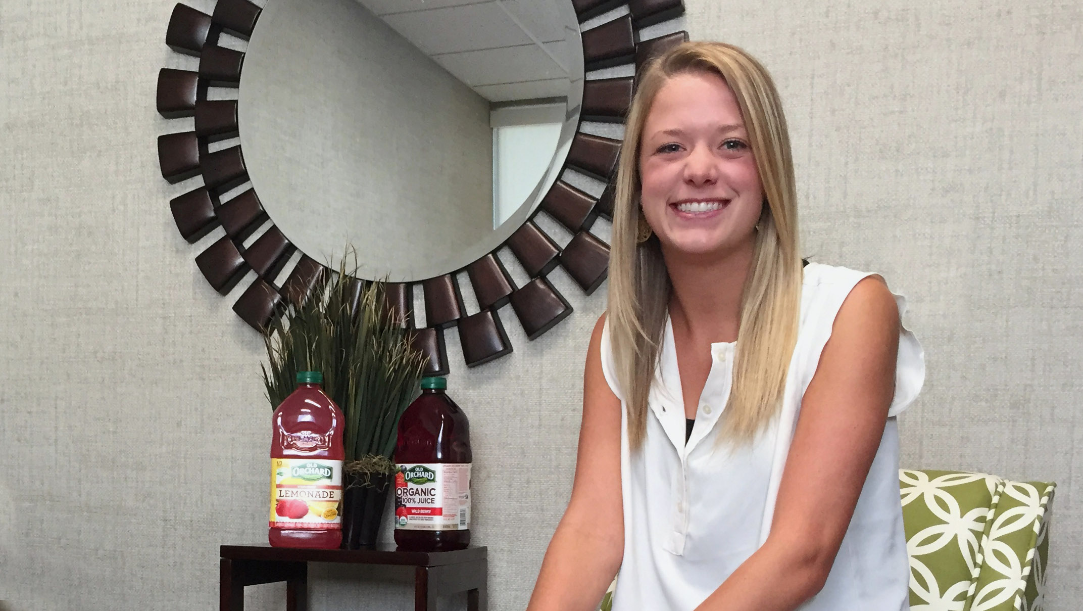 Colleen Griffin '15 works for Old Orchard as their marketing coordinator.