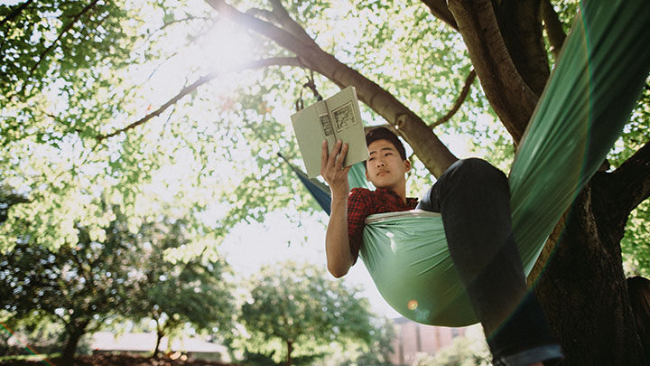 Calvin College's Knollcrest campus features 3,500 trees and a 100-acre Ecosystem Preserve.